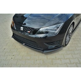 Накладка сплиттер на передний бампер на Seat III Cupra / FR